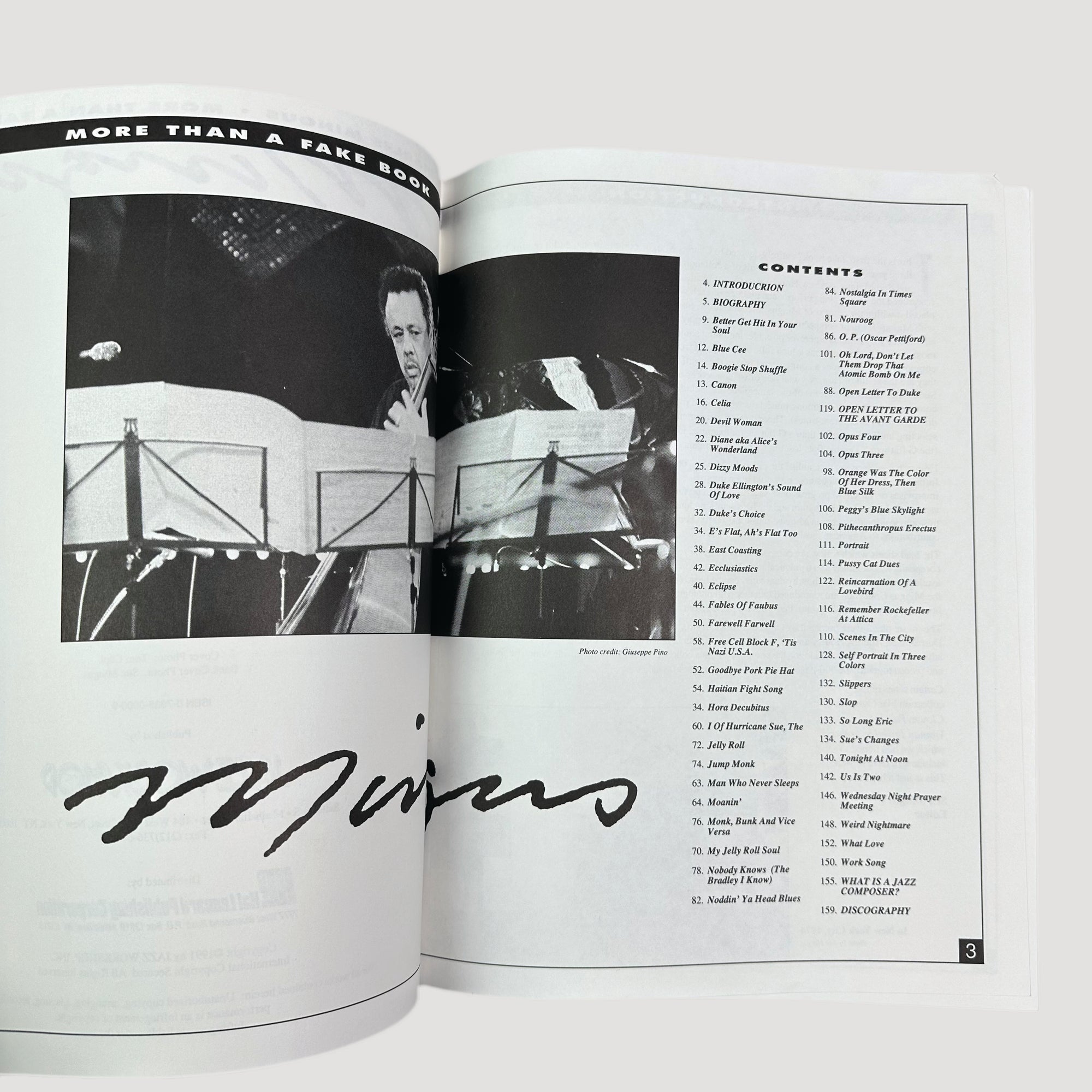 90's Charles Mingus 'Mingus' Book