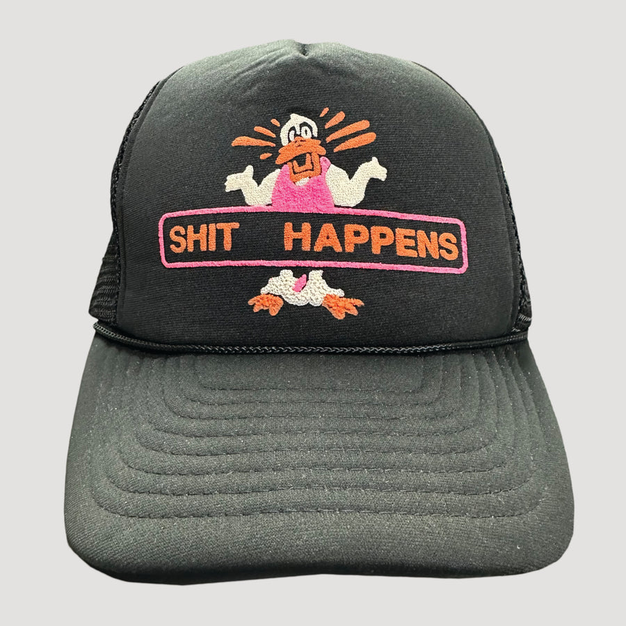 80's Shit Happens Trucker Cap