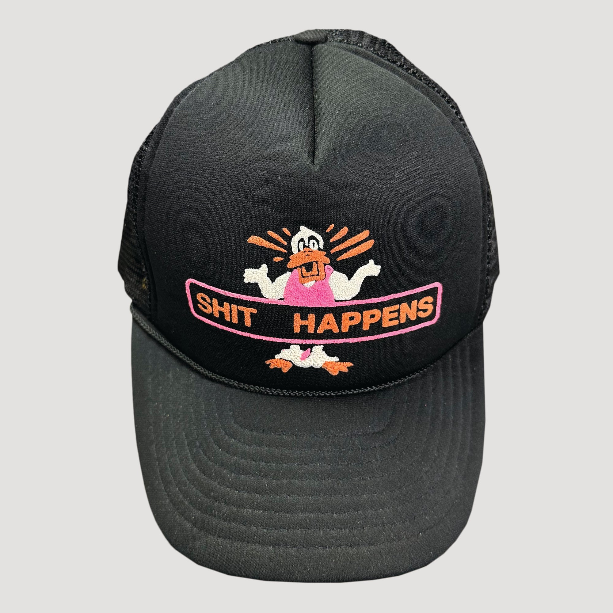 80's Shit Happens Trucker Cap