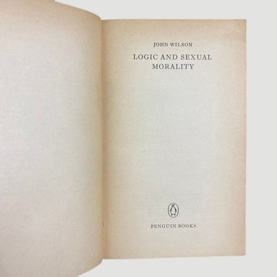 1967 Logic and Sexual Morality Pelican