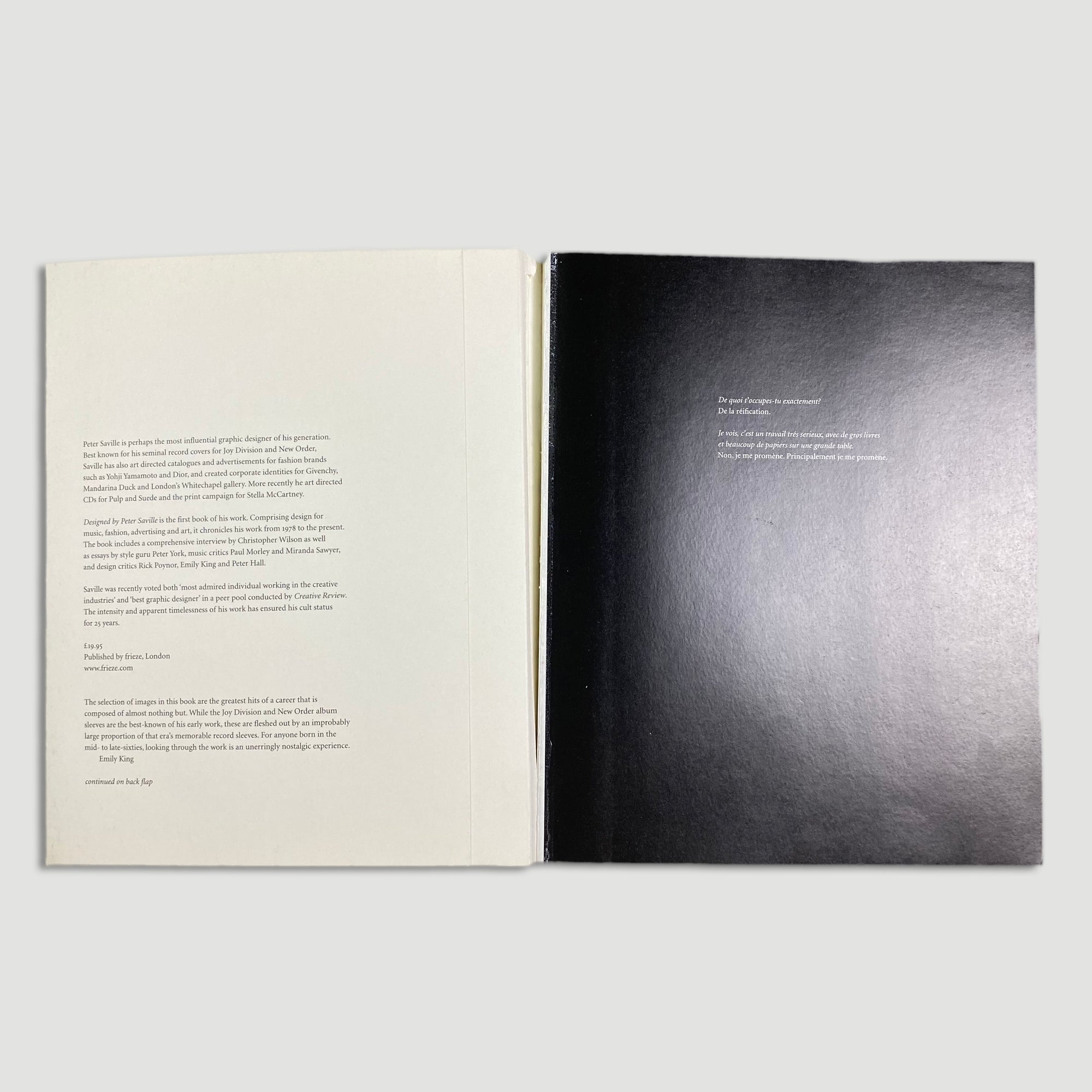 2007 'Designed by Peter Saville'
