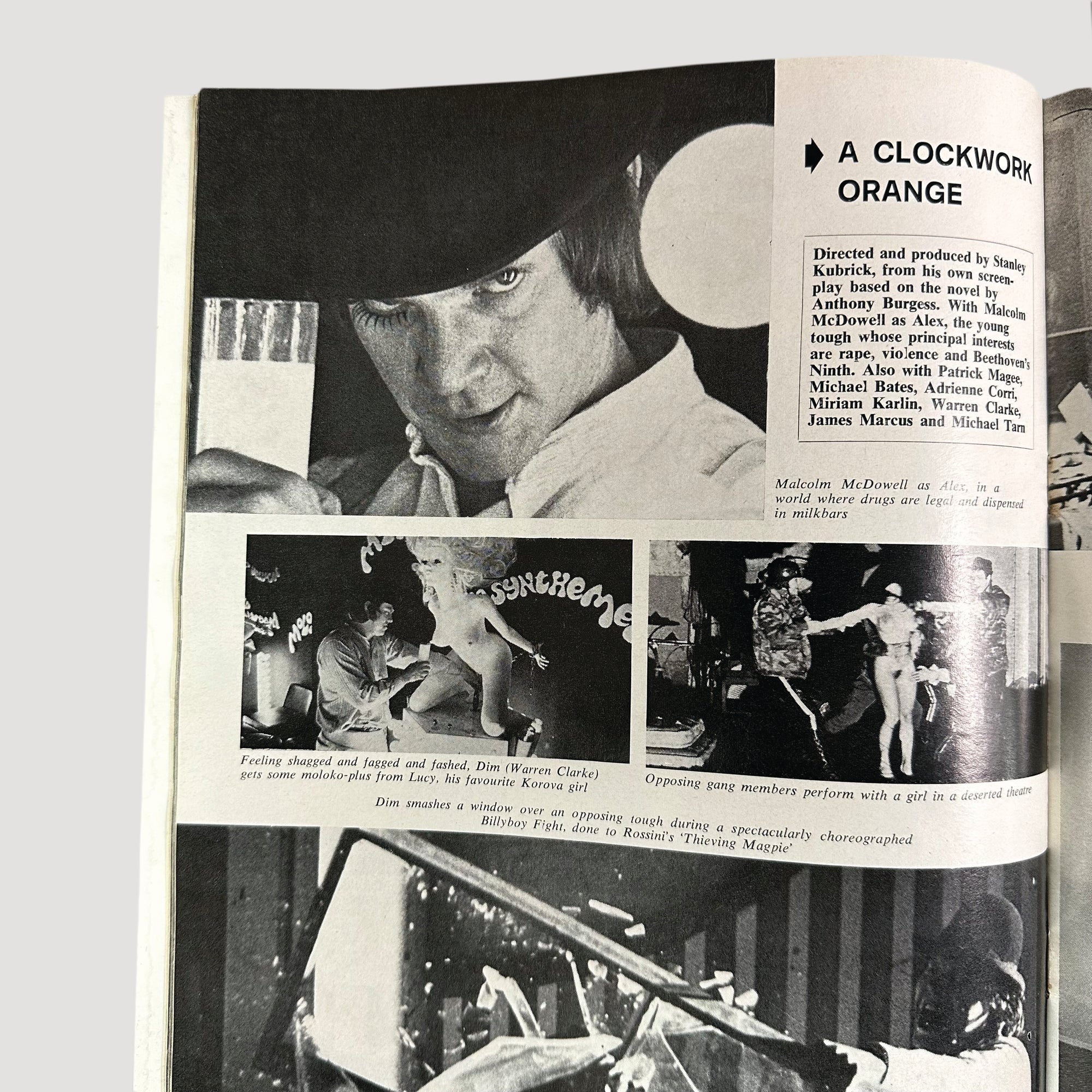 1972 Films and Filming 'Clockwork Orange' Cover Issue