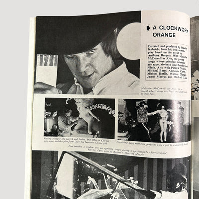 1972 Films and Filming 'Clockwork Orange' Cover Issue