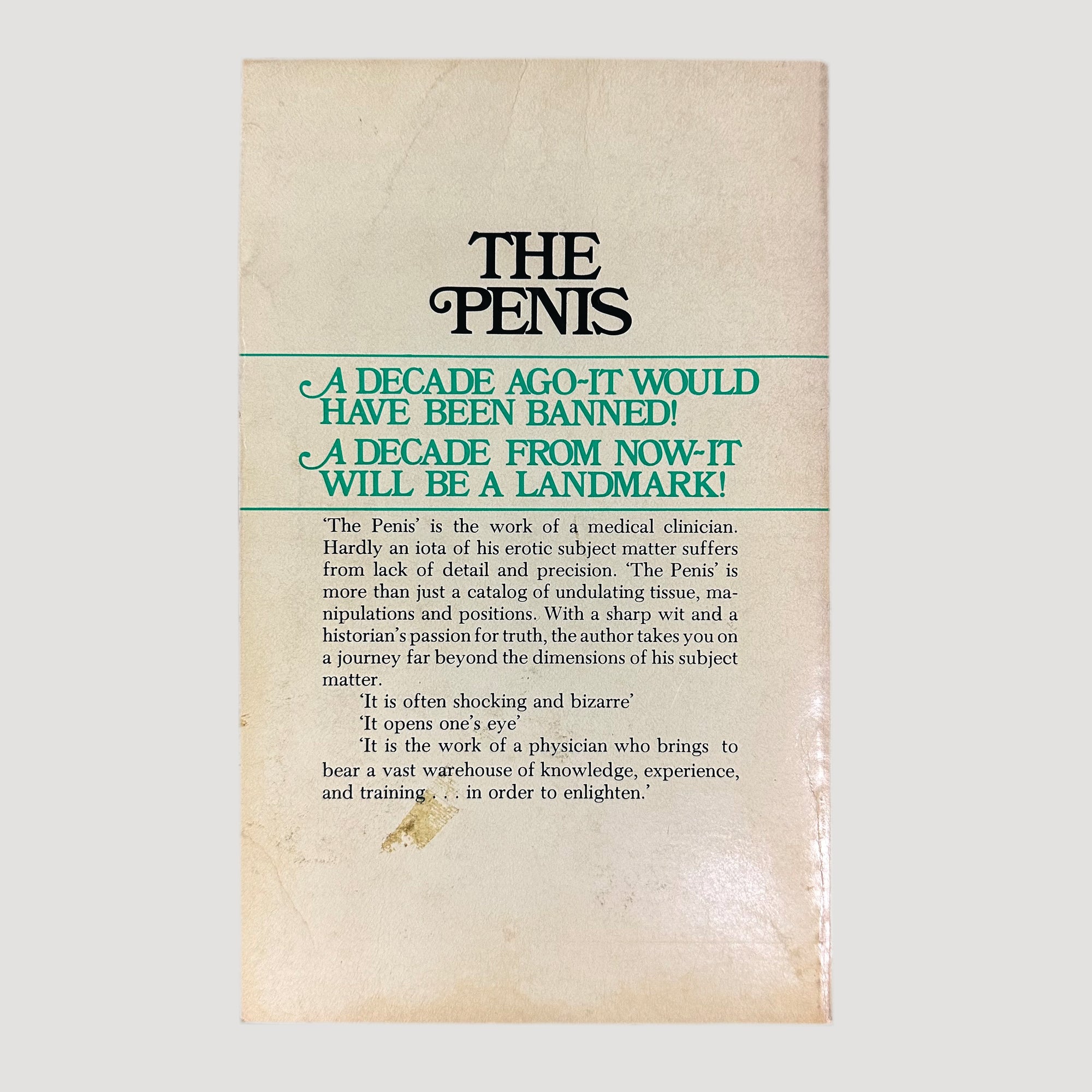 1977 Dick Richards 'The Penis'