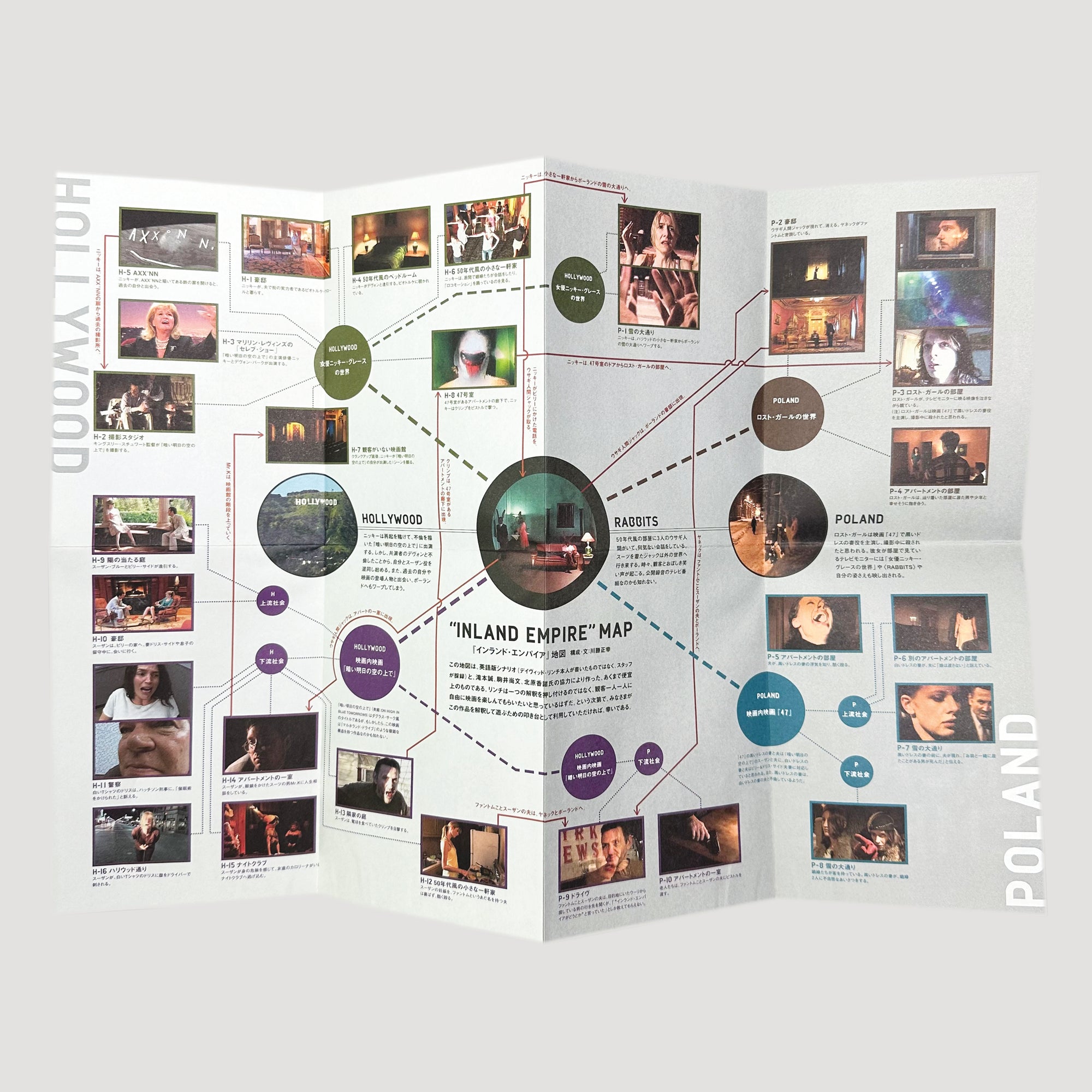 2006 David Lynch's Inland Empire + Fold Out Map Poster