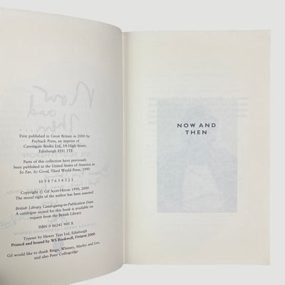 2000 Now and Then The Poems of Gil Scott-Heron