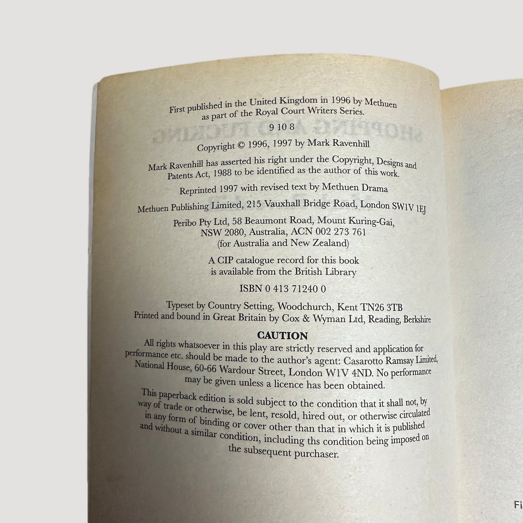 90's Shopping and F***ing Mark Ravenhill