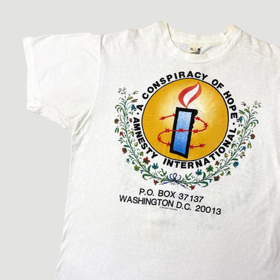 1986 Amnesty International 'A Conspiracy of Hope' T-Shirt