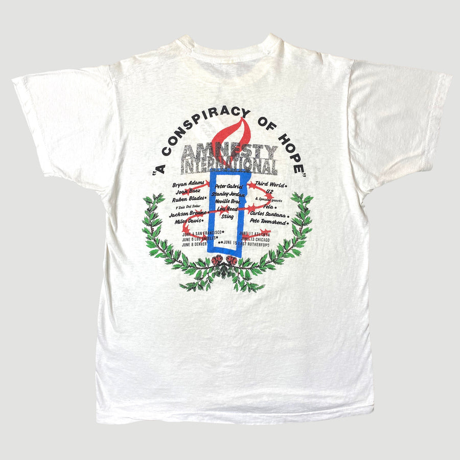 1986 Amnesty International 'A Conspiracy of Hope' T-Shirt
