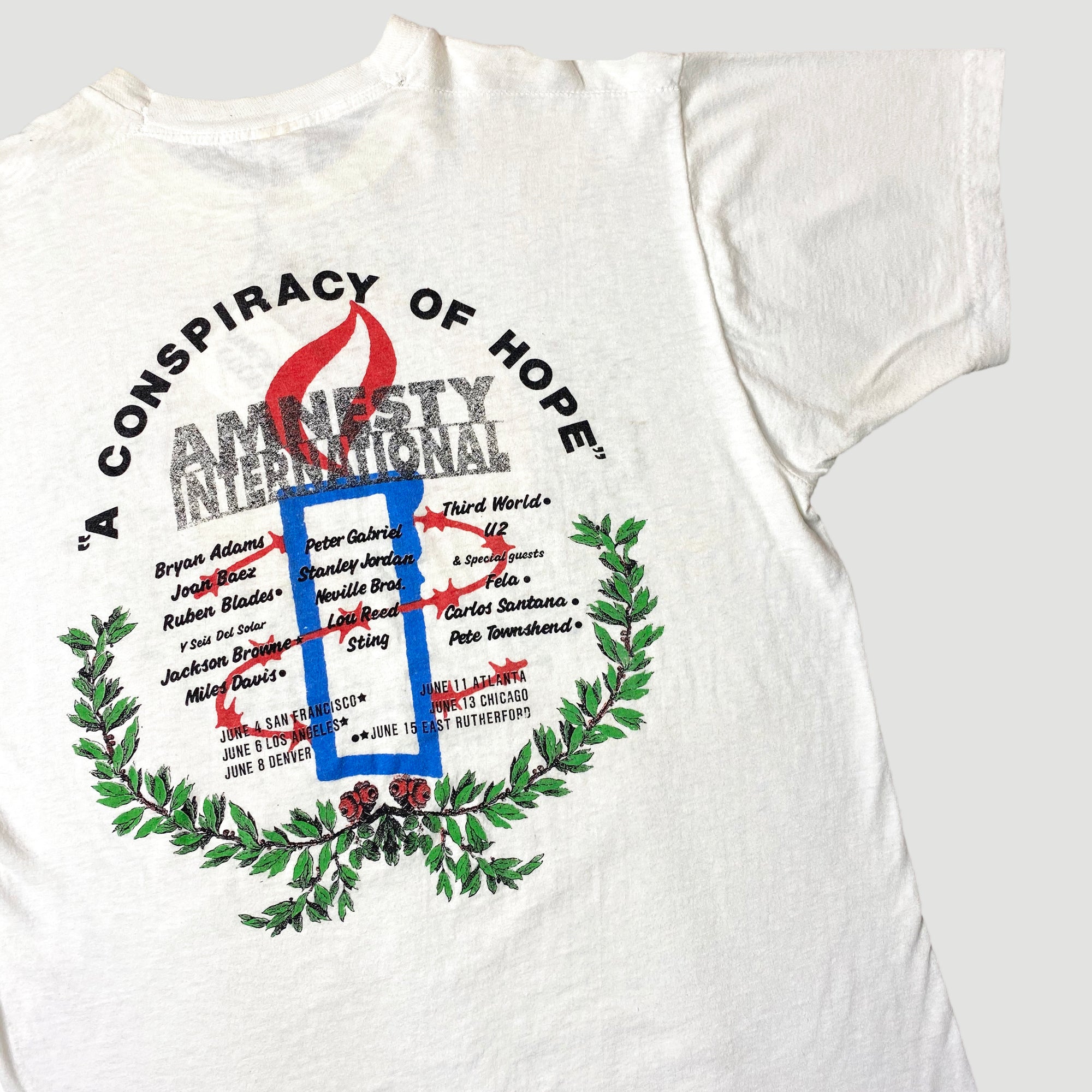 1986 Amnesty International 'A Conspiracy of Hope' T-Shirt