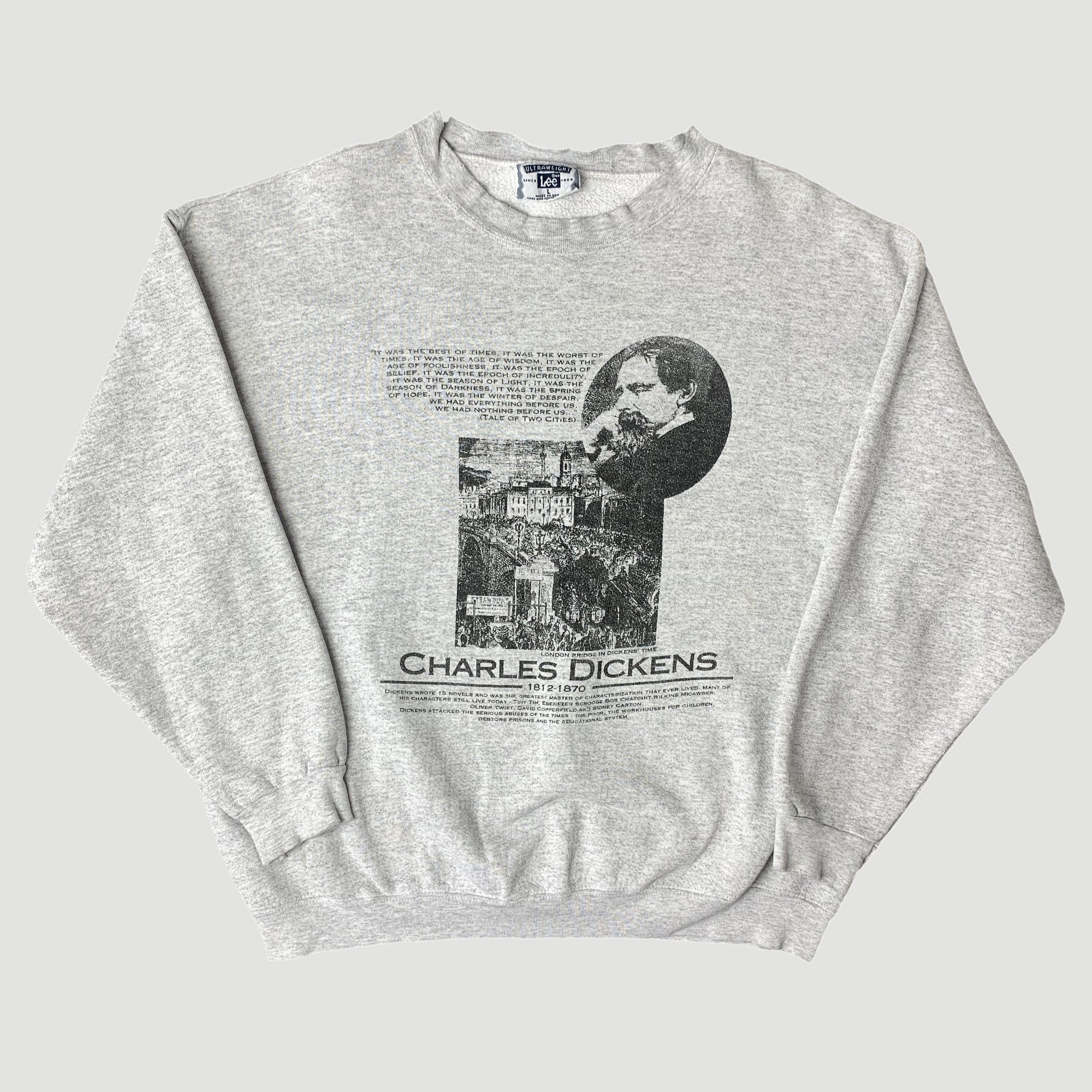 90's Charles Dickens Unfinished Novel Sweatshirt