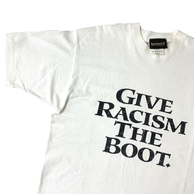 90's Timberland Give Racism the Boot. T-Shirt