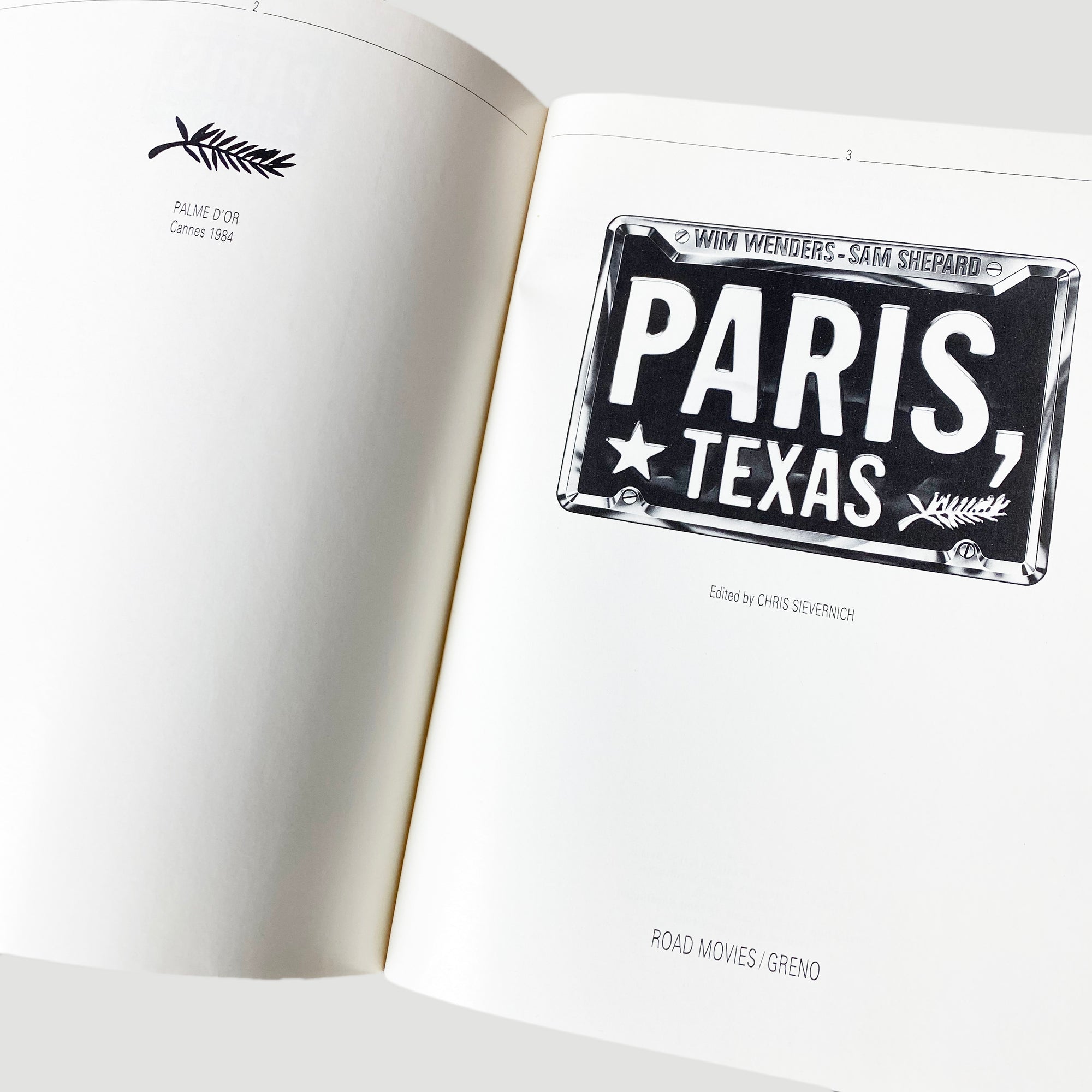 1984 Wim Wenders Paris, Texas US 1st Edition