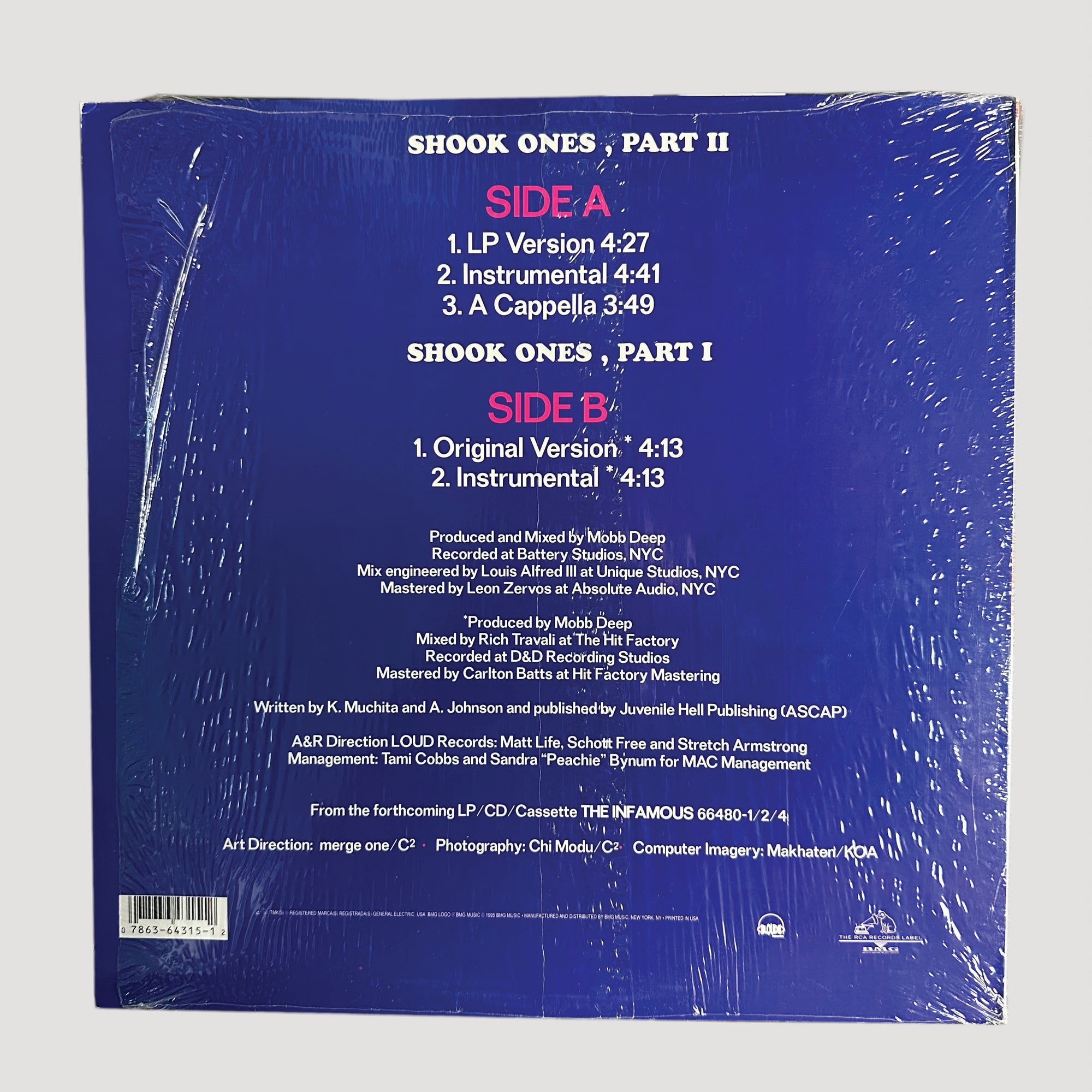 1995 The Infamous Mobb Deep Shook Ones pt.2 LP