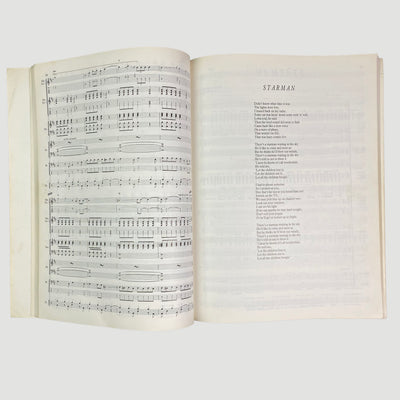 1992 David Bowie Ziggy Stardust & The Spiders from Mars Piano/Guitar/Vocal Book