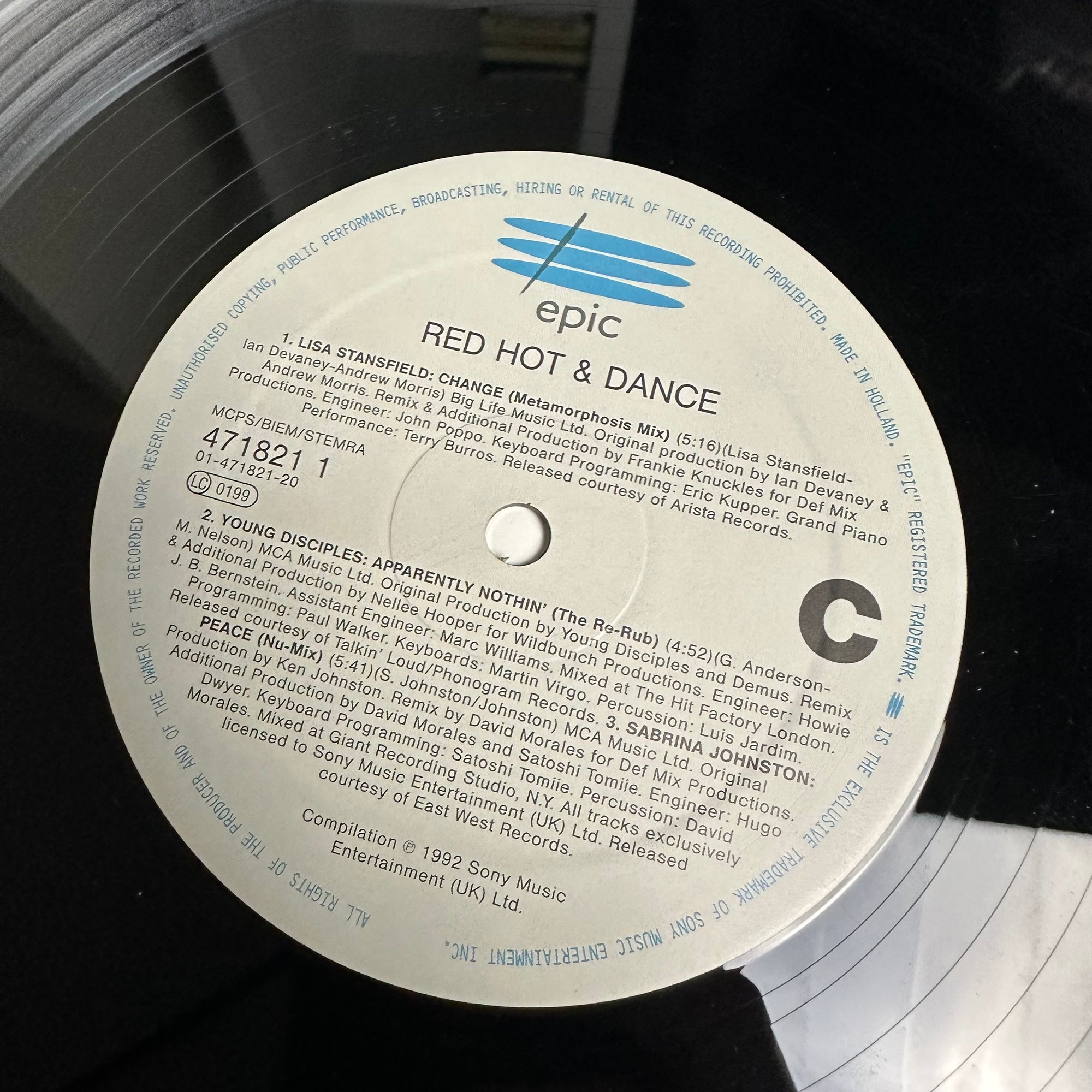 1992 Red Hot + Dance LP (Keith Haring Cover)