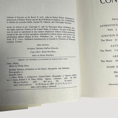 1987 Philip Glass 'Music By Philip Glass'