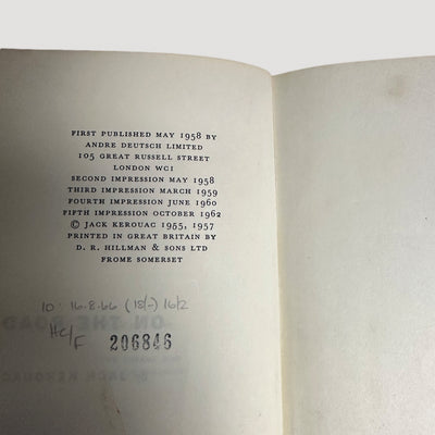 1962 Jack Kerouac on the Road Hardback