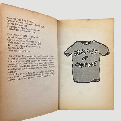 1975 Kurt Vonnegut Breakfast of Champions