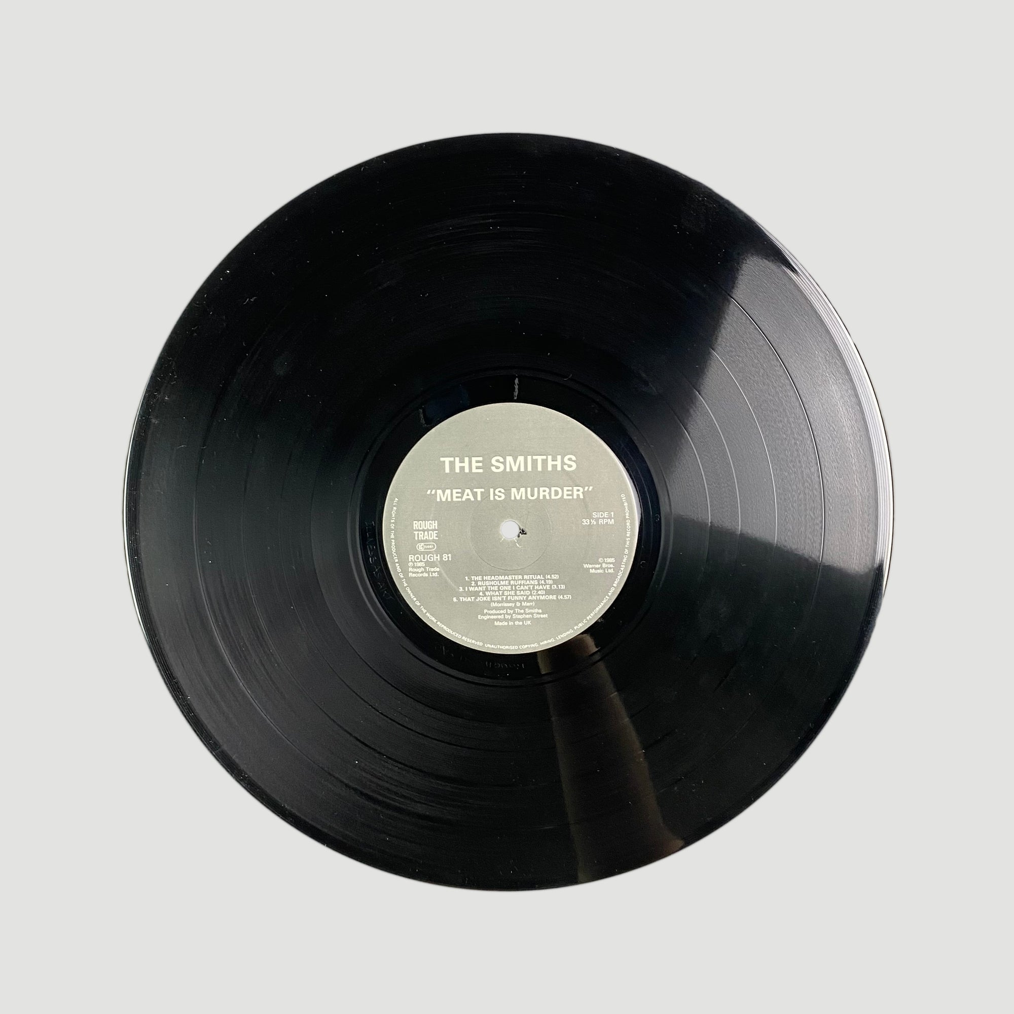 1985 The Smiths Meat is Murder LP