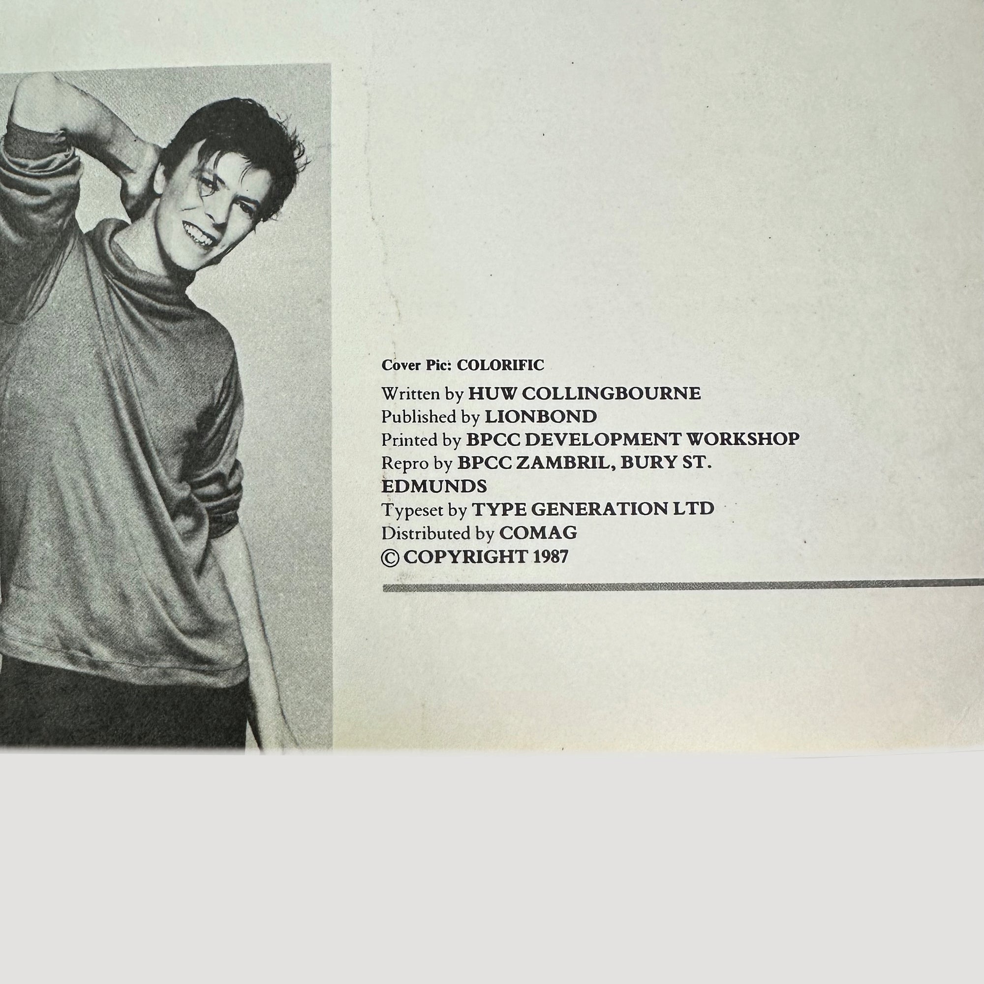 1987 David Bowie A Creative Catalogue