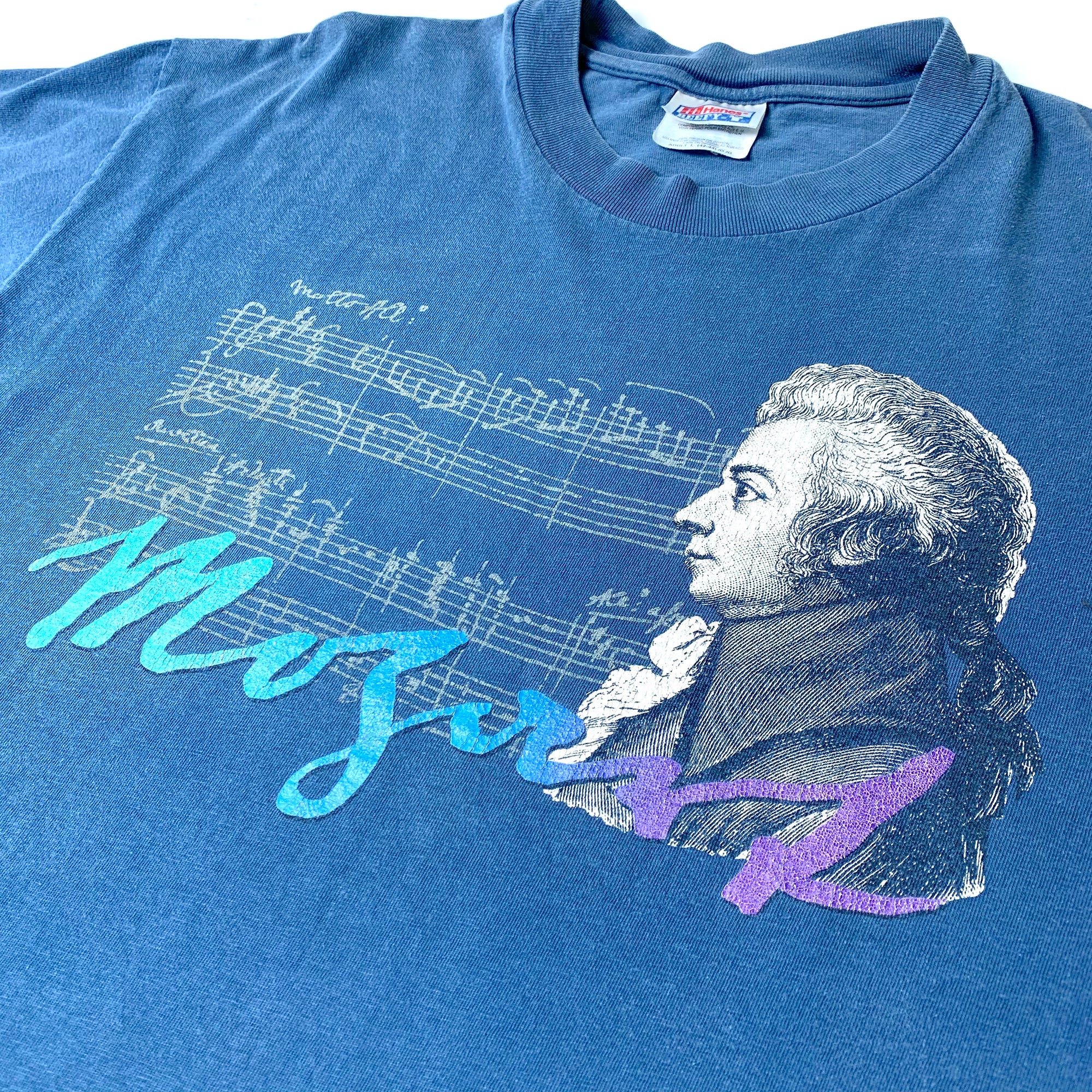90's Mozart Portrait Signature T-Shirt