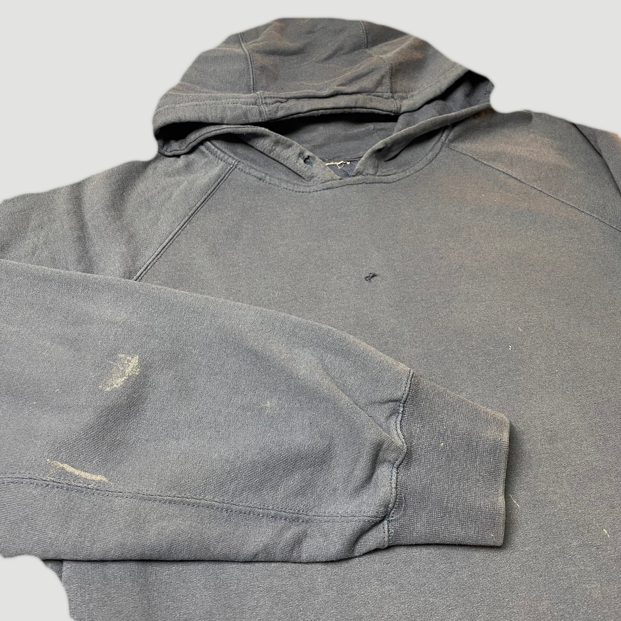 90's Plain Navy Hoodie