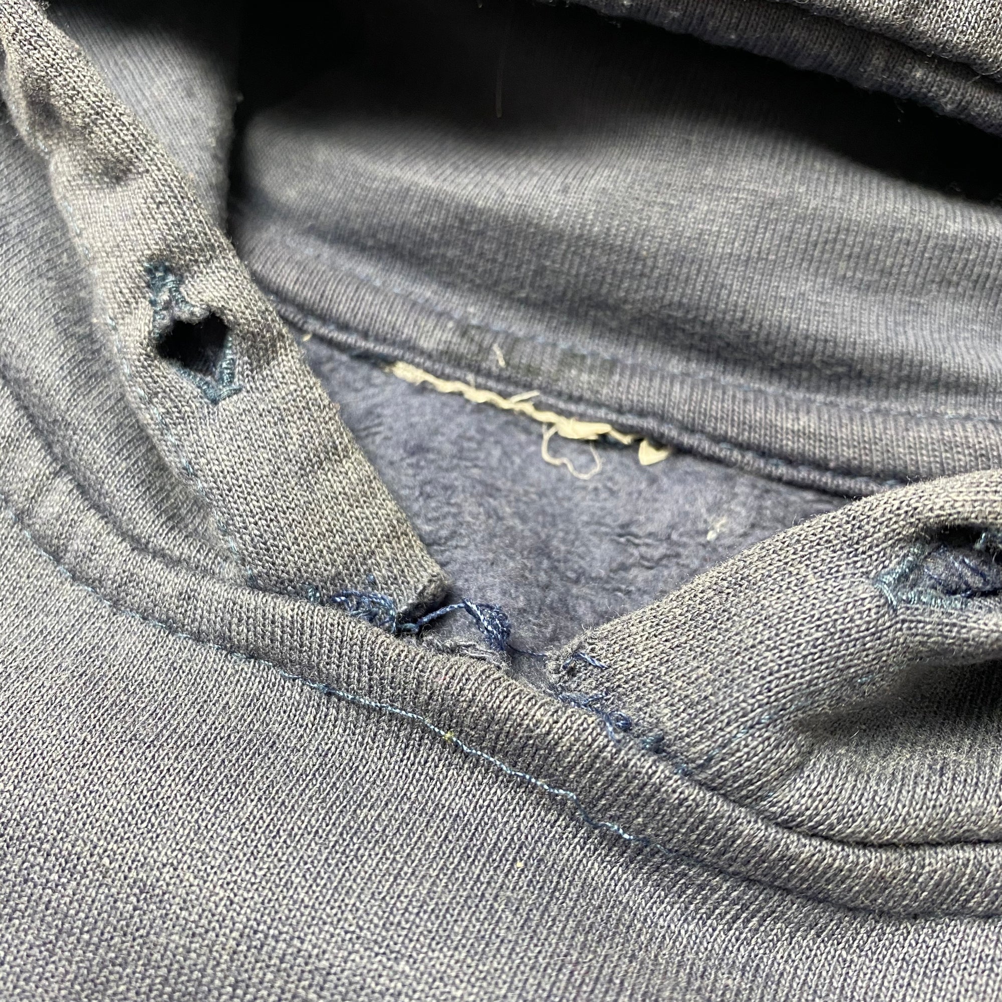 90's Plain Navy Hoodie