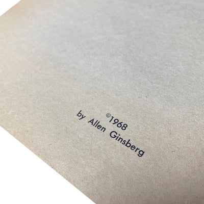 1968 Allen Ginsberg 'T.V. Baby'
