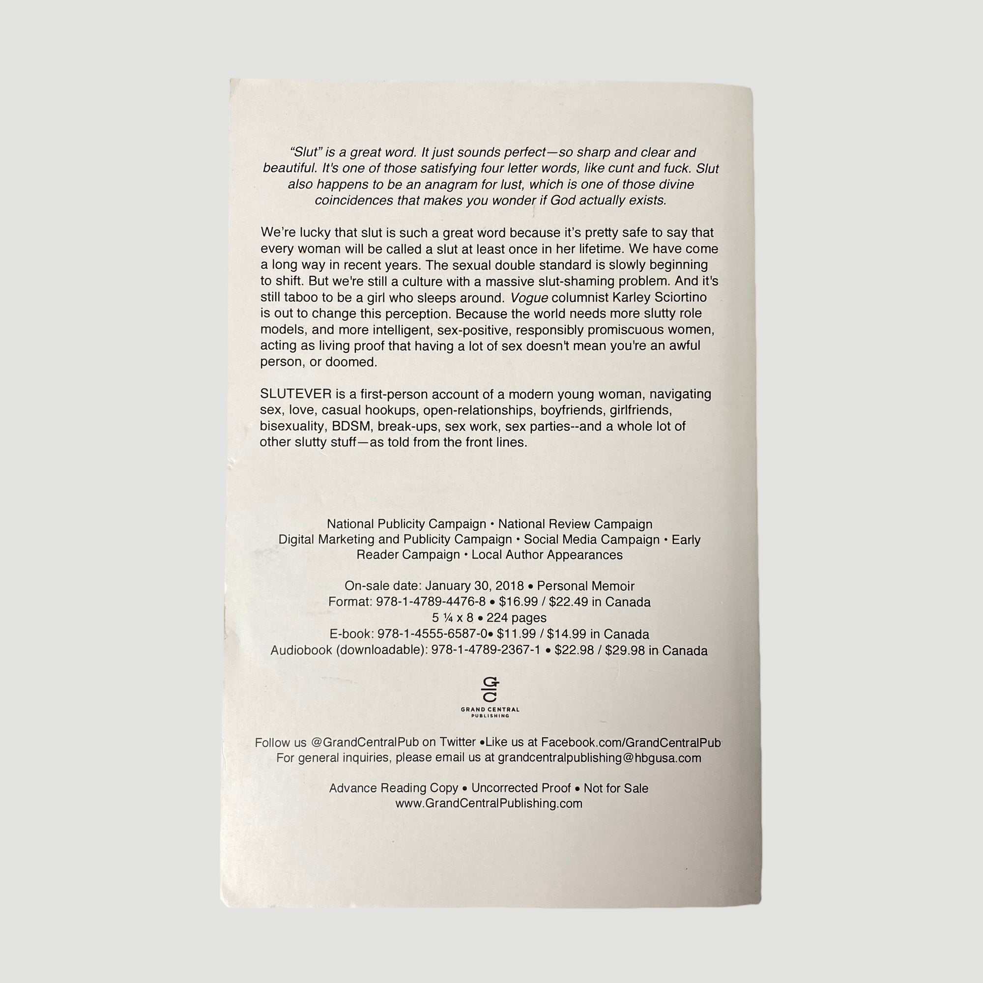 2018 Karley Sciortino 'Slutever' First Edition