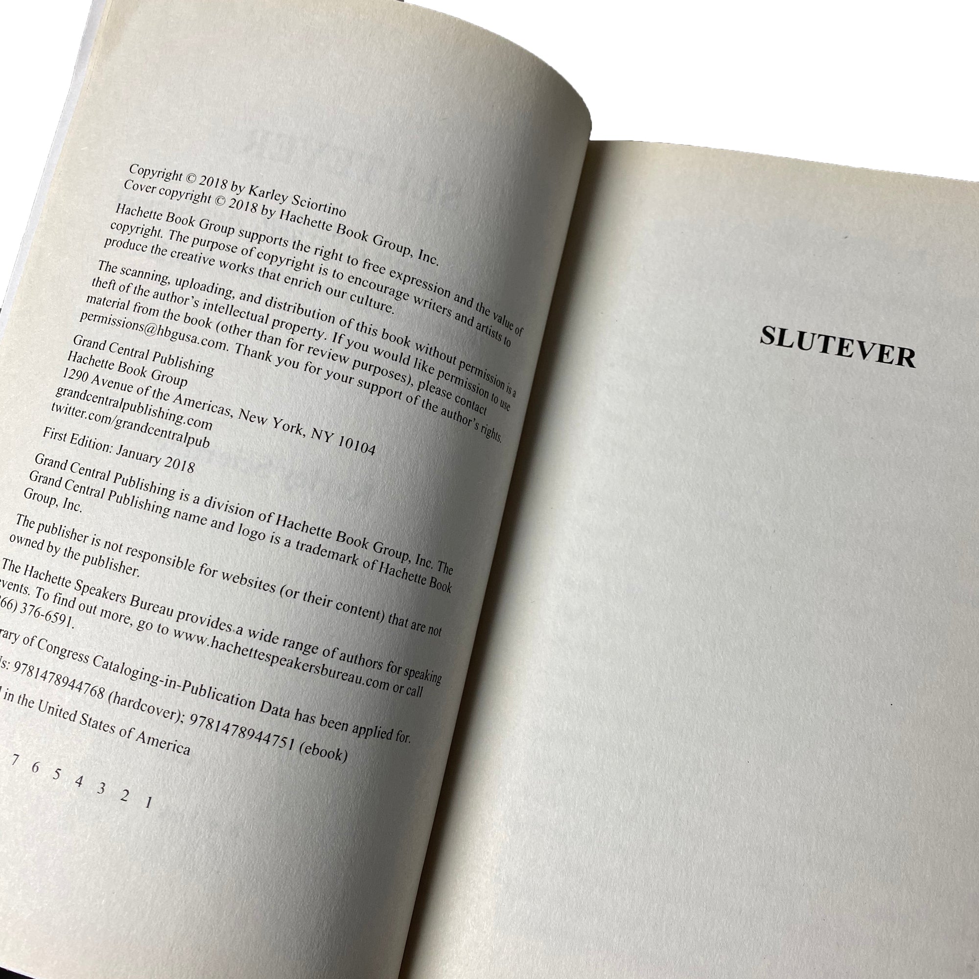 2018 Karley Sciortino 'Slutever' First Edition