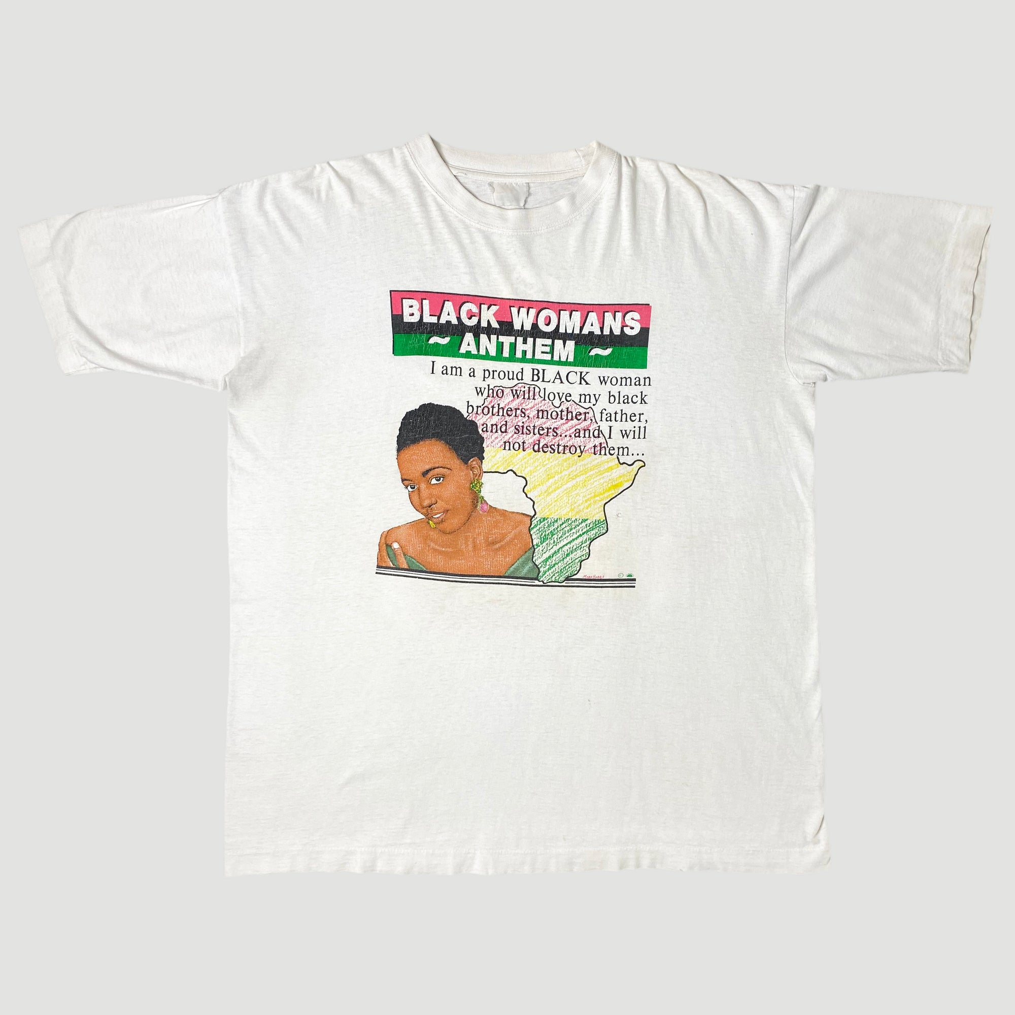 Early 90's Black Womans Anthem T-Shirt