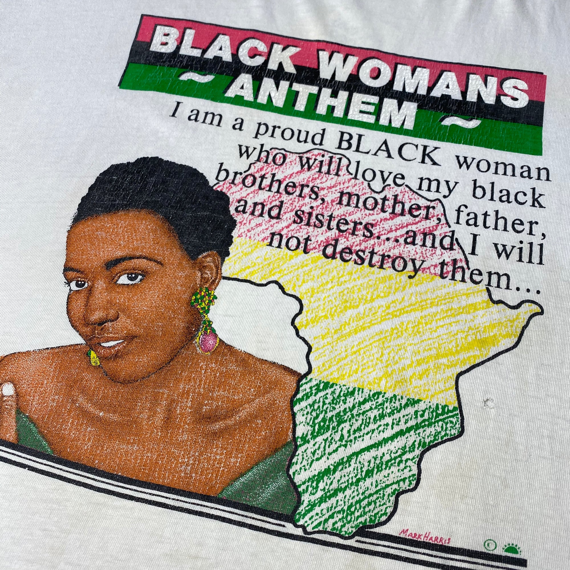 Early 90's Black Womans Anthem T-Shirt