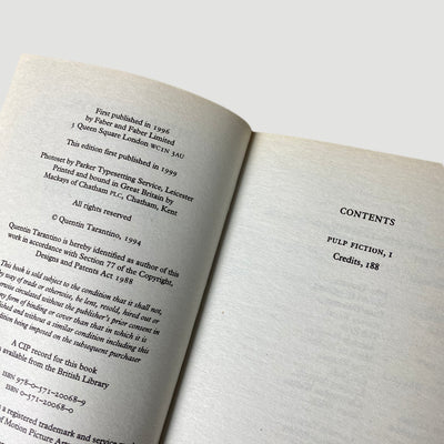 1999 Pulp Fiction Screenplay