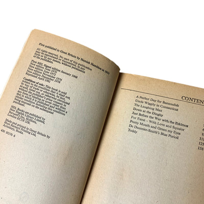 1981 J.D. Salinger 'For Esmé - with Love and Squalor'