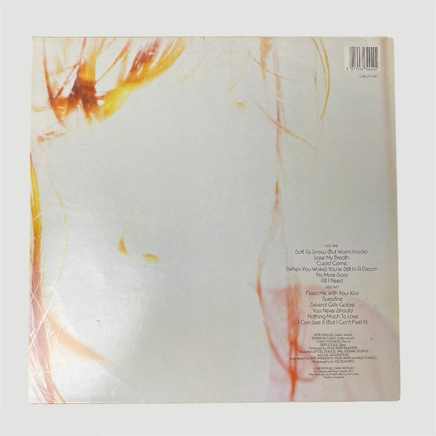 1988 My Bloody Valentine 'Isn't Anything' UK Vinyl LP (ADR Pressing)