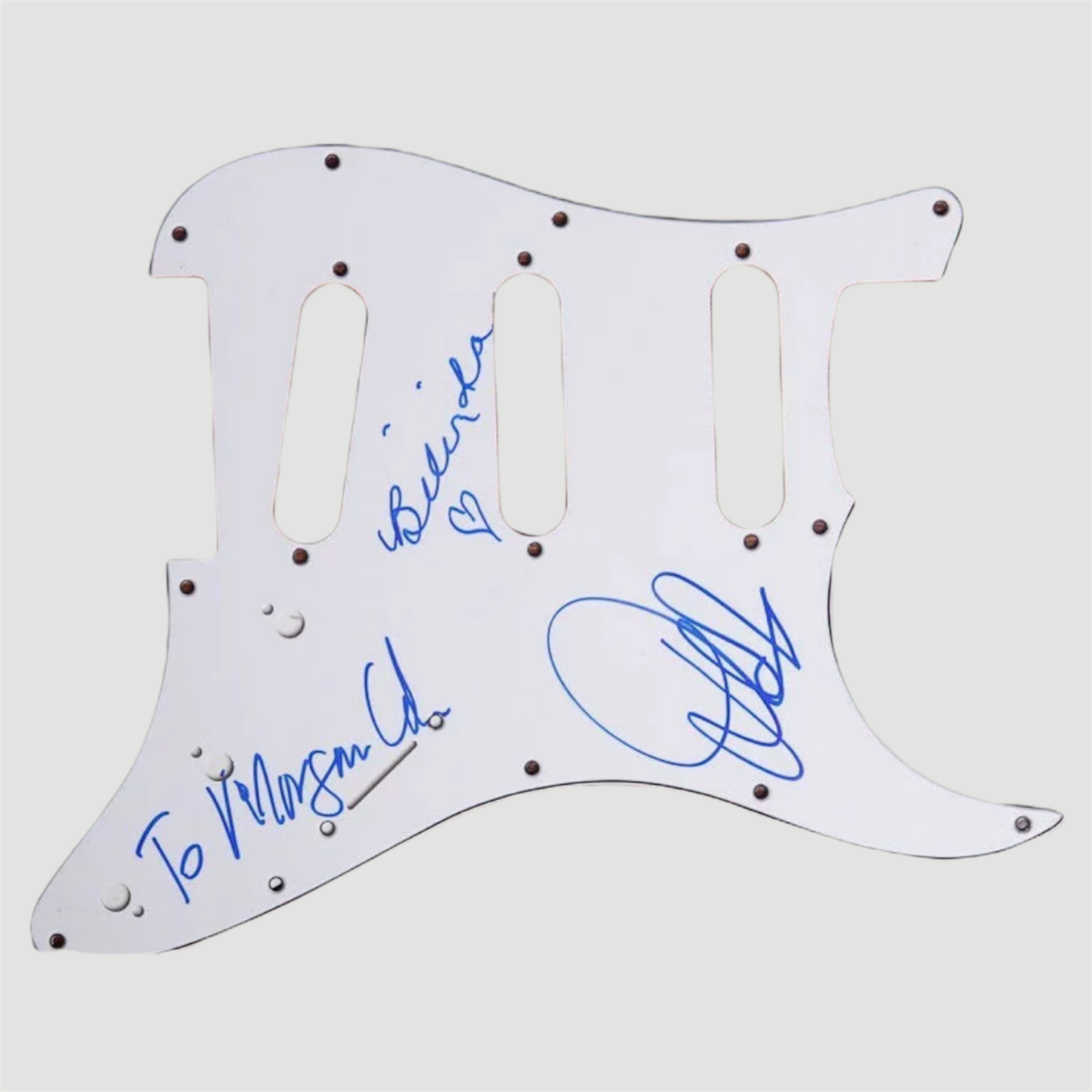 2013 My Bloody Valentine Signed Scratchplate