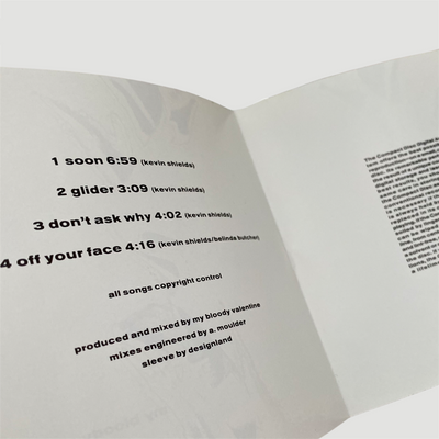 1990 My Bloody Valentine Glider US CD EP