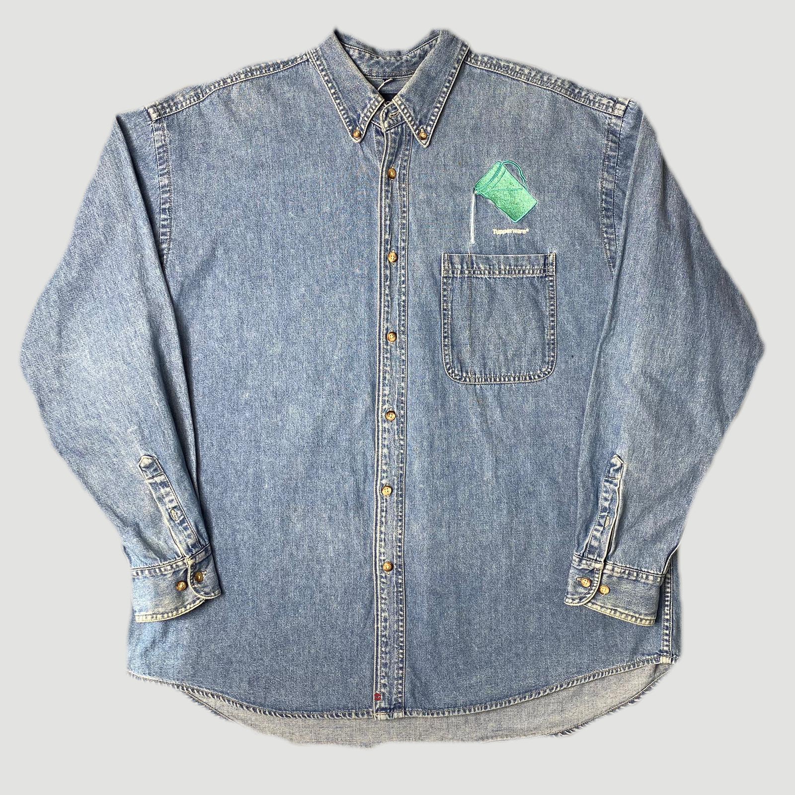 90's Tupperware Denim Chambray Work Shirt