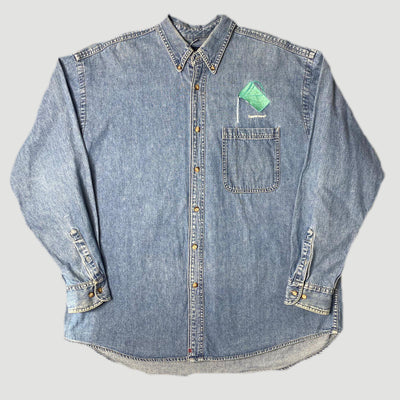 90's Tupperware Denim Chambray Work Shirt