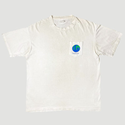 Late 80's WWF 'Saving Life On Earth' Pocket T-Shirt