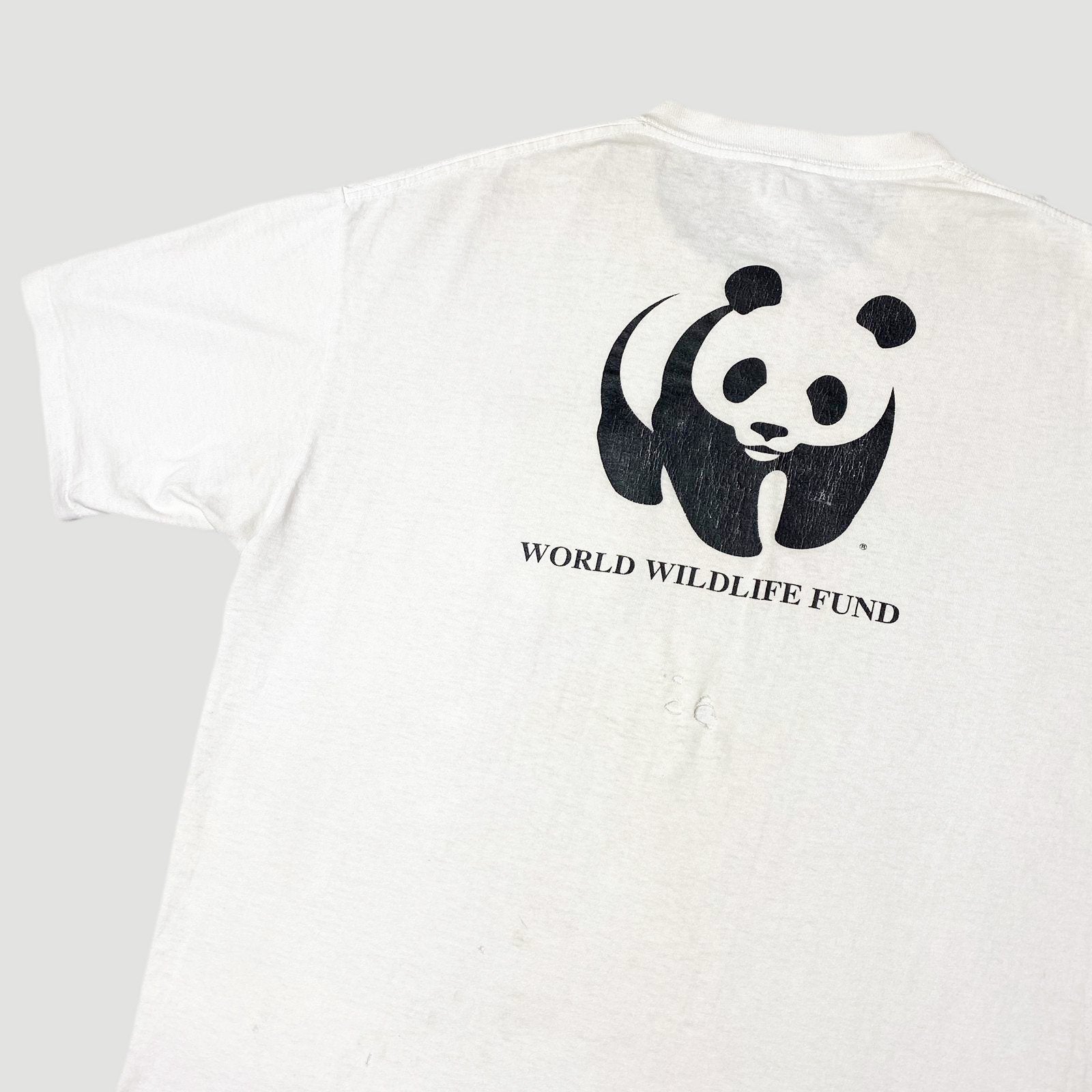 Late 80's WWF 'Saving Life On Earth' Pocket T-Shirt