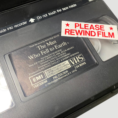 80's 'The Man Who Fell to Earth' Ex-Rental VHS