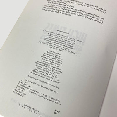 1994 High Times ‘Greatest Hits’ book