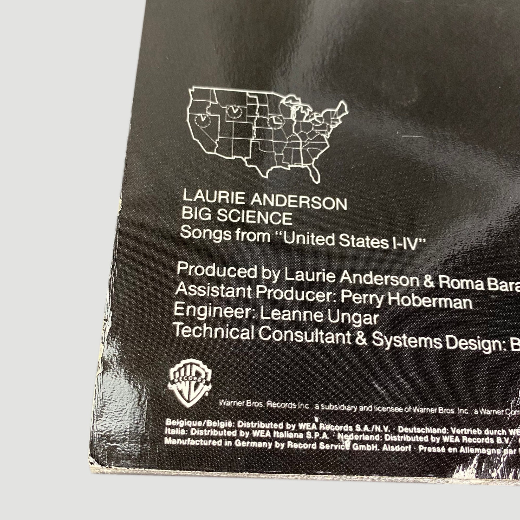 1982 Laurie Anderson 'Big Science' Vinyl LP