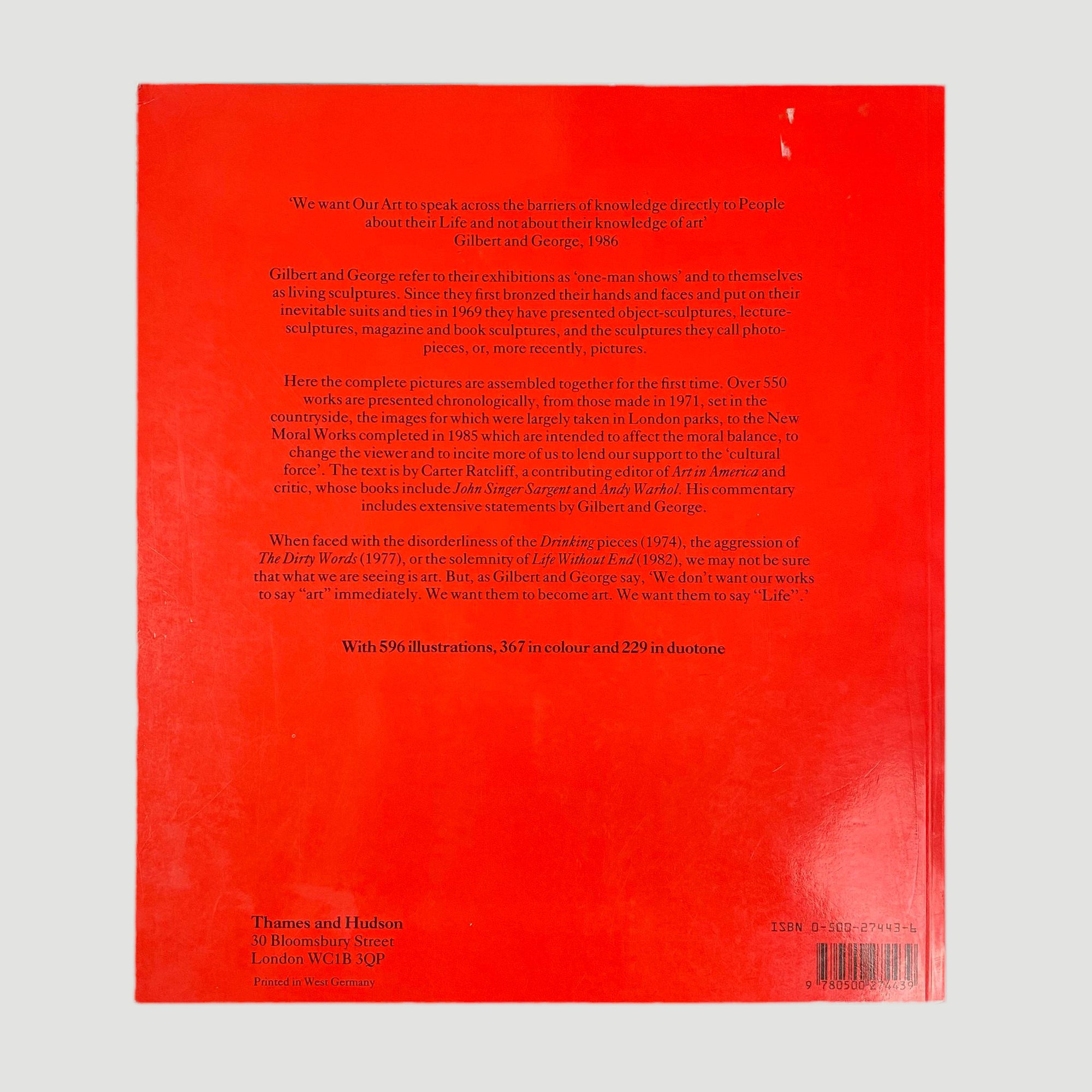 1986 Gilbert and George The Complete Pictures 1971-1985