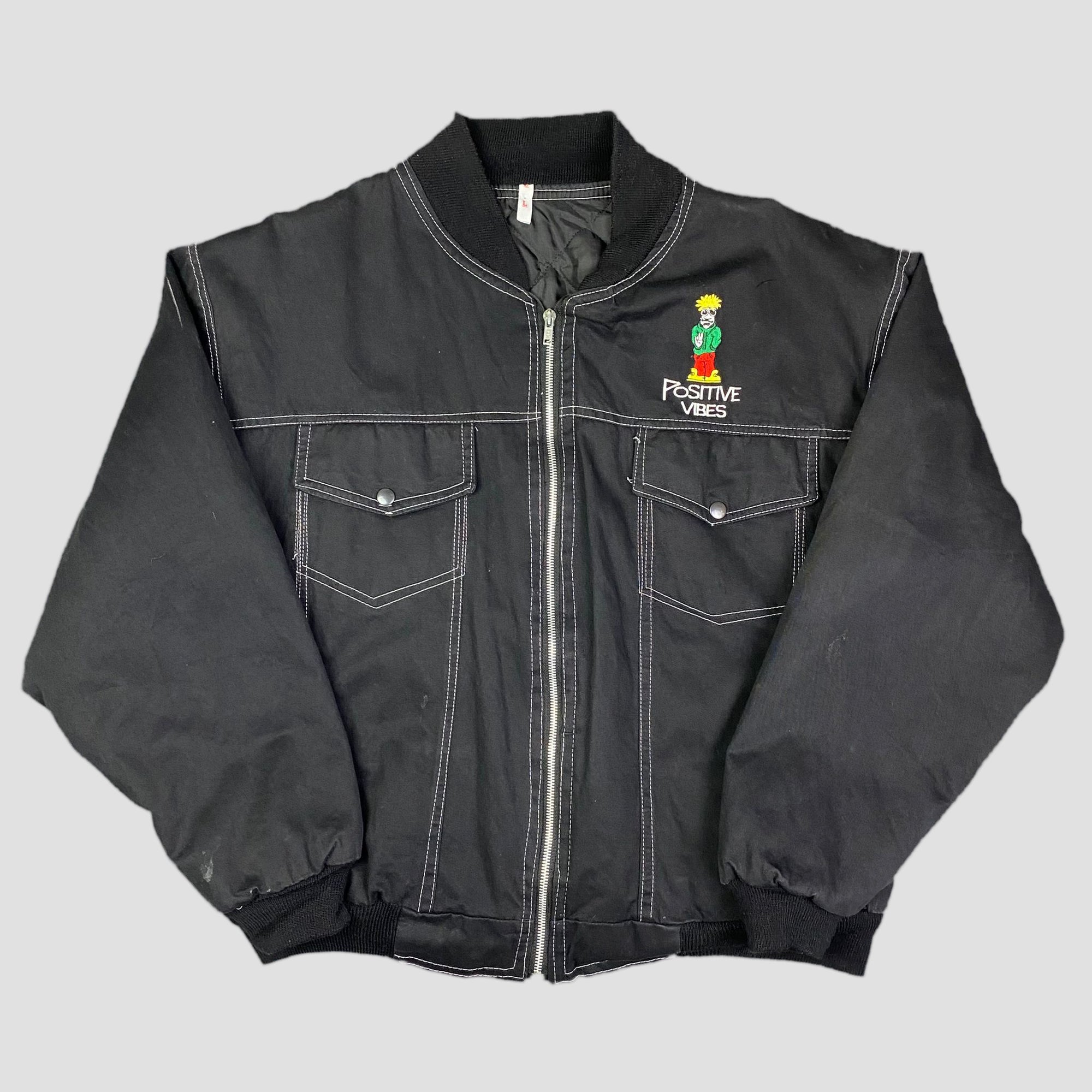 90's Spliffy Positive Vibes Jacket