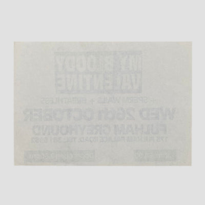 1988 My Bloody Valentine Show Flyer