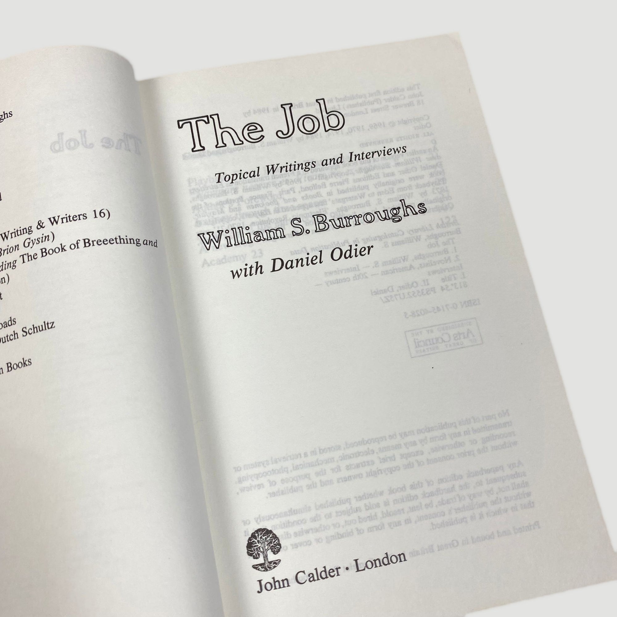 1984 William S. Burroughs The Job