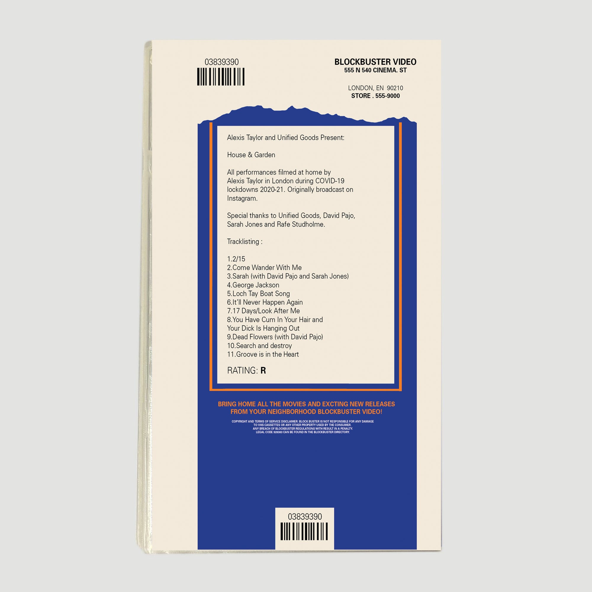 Alexis Taylor x UG: House & Garden VHS